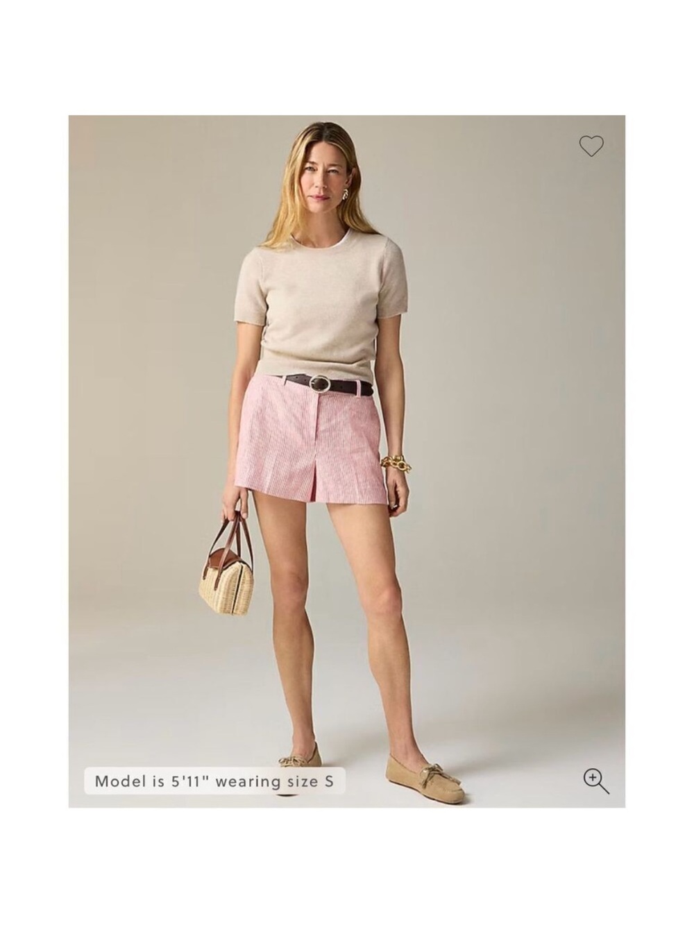J. Crew Women’s Pink Chambray Shorts